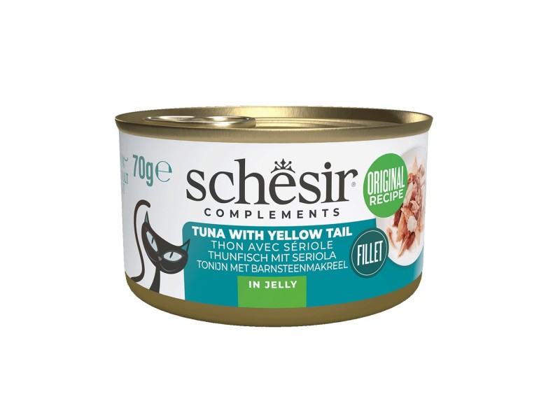 SCHESIR Complements Tuna with yellow tail in jelly - wet cat food - 70g