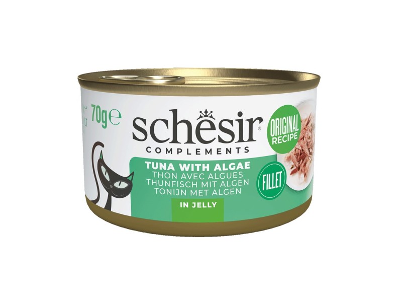 SCHESIR Complements Tuna with algae in jelly - wet cat food - 70g