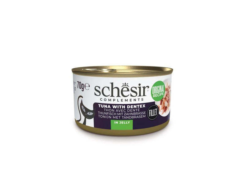 SCHESIR Oceanic Adult Tuna with Dentic - wet cat food - 70g
