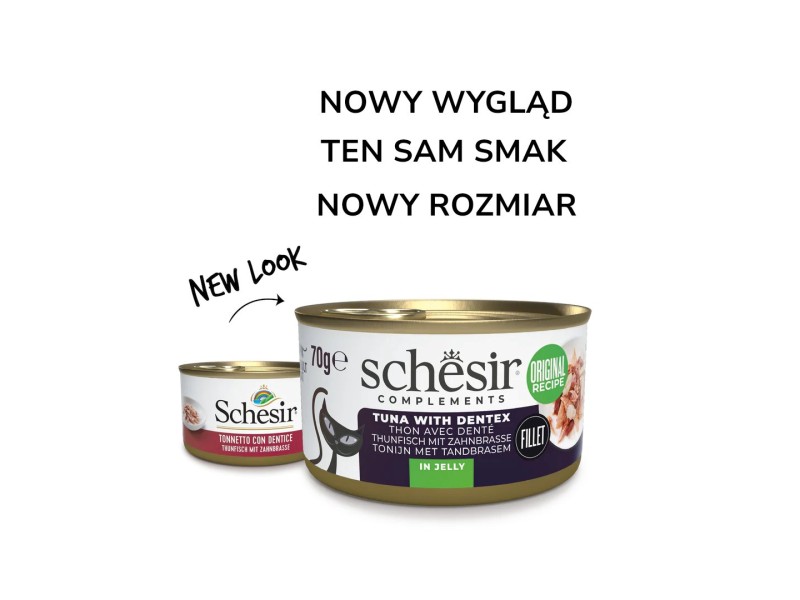 SCHESIR Oceanic Adult Tuna with Dentic - wet cat food - 70g