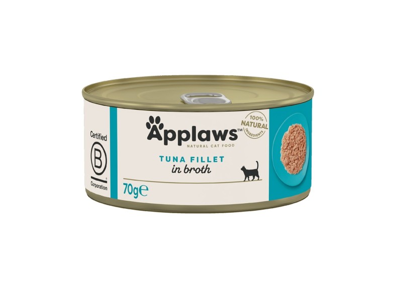 APPLAWS Tuna fillet in broth - wet cat food - 70g
