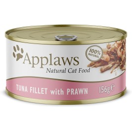 APPLAWS Natural Cat Food Tuna fillet with prawn - wet cat food - 156g