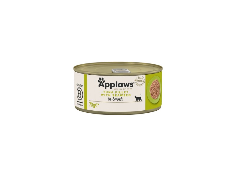 APPLAWS Tuna Fillet with Seaweed in Broth - wet cat food - 70g