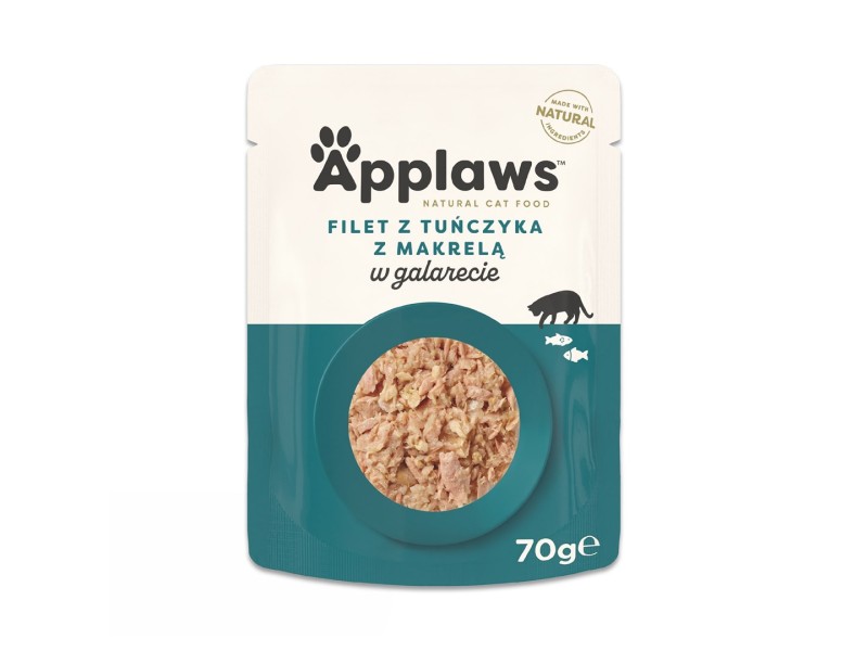 APPLAWS Tuna Fillet with Mackerel in Jelly - wet cat food - 70g