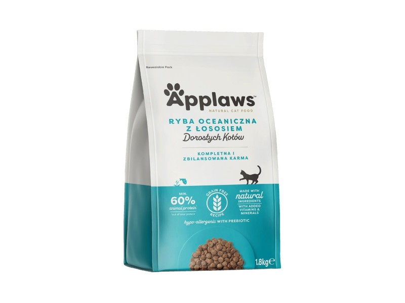 APPLAWS Adult Ocean fish with salmon - dry cat food - 1,8kg