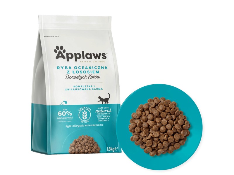 APPLAWS Adult Ocean fish with salmon - dry cat food - 1,8kg