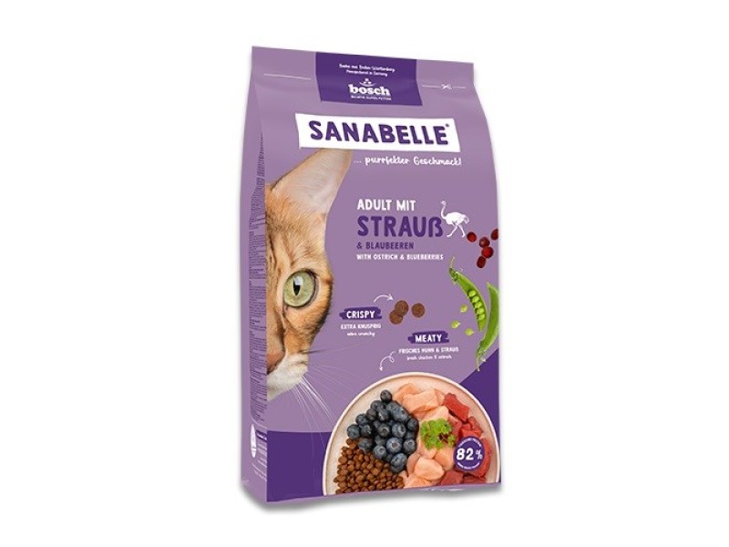 BOSCH Sanabelle Life Adult with ostrich & blueberries - dry cat food - 8kg