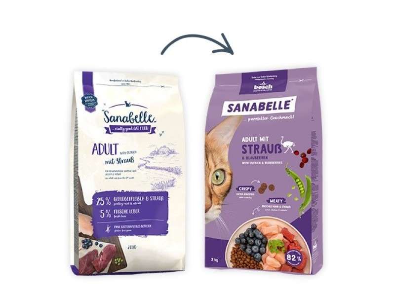 BOSCH Sanabelle Life Adult with ostrich & blueberries - dry cat food - 8kg