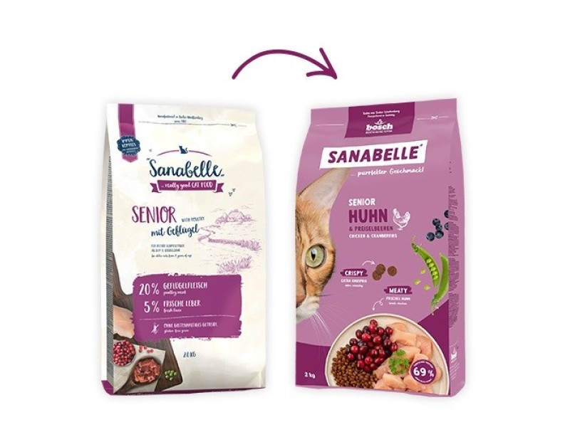 BOSCH Sanabelle Life Senior chicken & cranberries - dry cat food - 8kg BOSCH Sanabelle Life Senior chicken & cranberries - dry cat food - 8kg