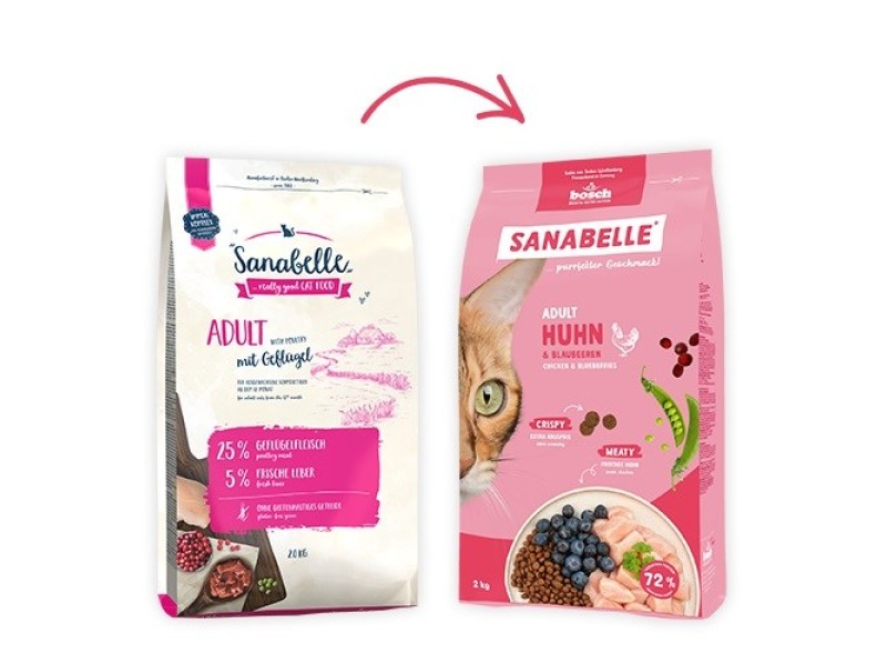 BOSCH Sanabelle Life Adult Chicken & blueberries - dry cat food - 8kg