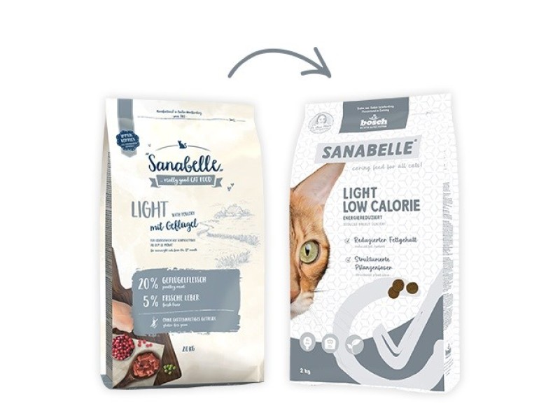 BOSCH Sanabelle Light Low Calorie Poultry - dry cat food - 8kg