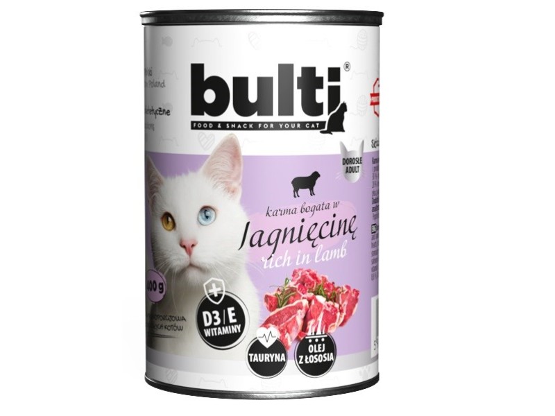 BULTI Rich in lamb - wet cat food - 400g