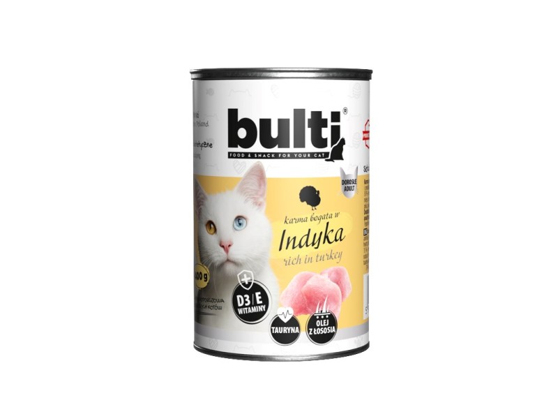 BULTI Rich in turkey - wet cat food - 400g