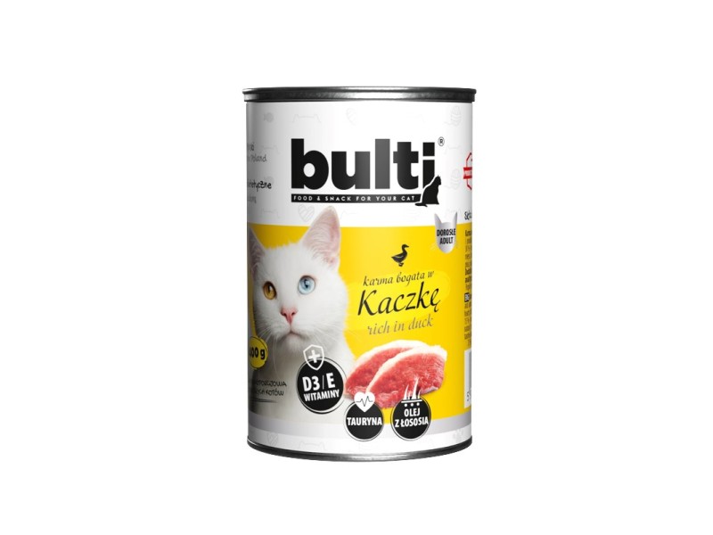 BULTI Rich in duck - wet cat food - 400g