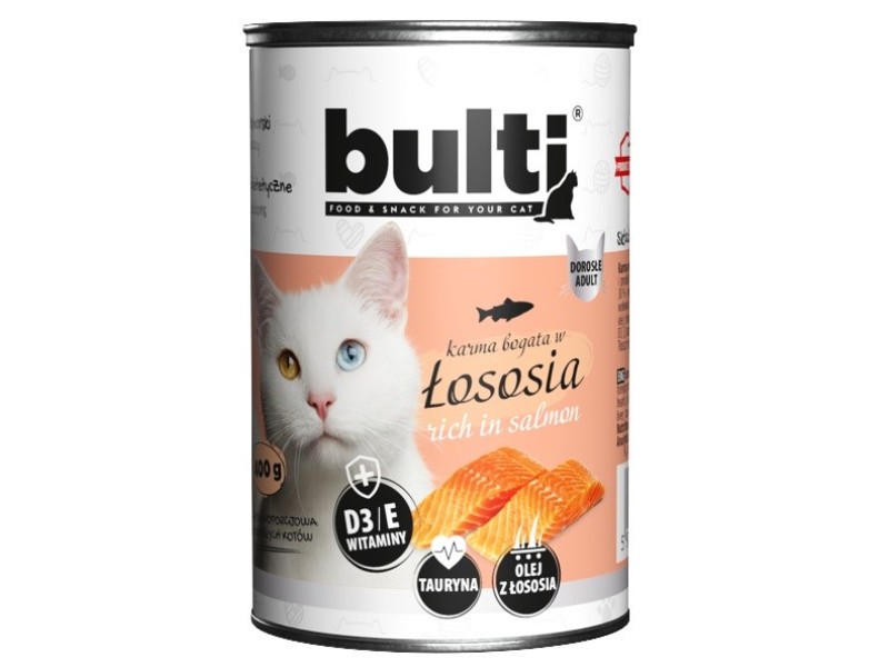 BULTI Rich in salmon - wet cat food - 400g