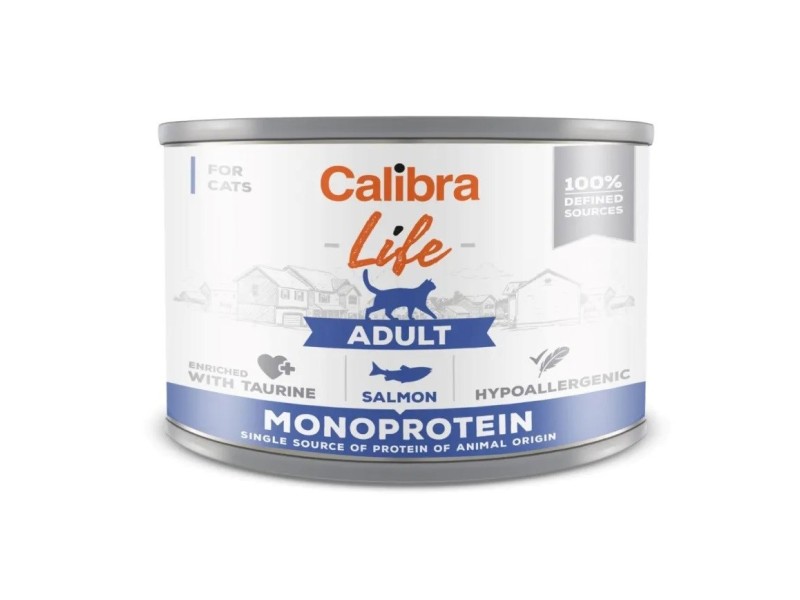 CALIBRA Cat Life Adult Salmon - wet cat food - 200g
