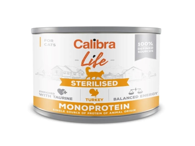 CALIBRA Cat Life Sterilised Turkey - wet cat food - 200g