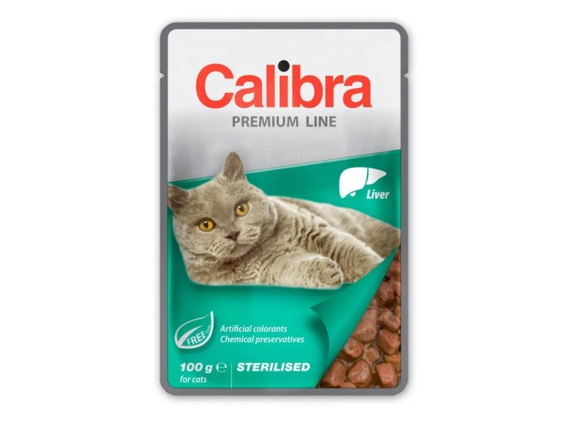 CALIBRA Cat Premium Sterilised Liver - wet cat food - 100g