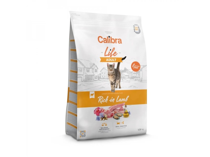 CALIBRA Cat Life Adult Lamb - dry cat food - 1,5kg CALIBRA Cat Life Adult Lamb - dry cat food - 1,5kg