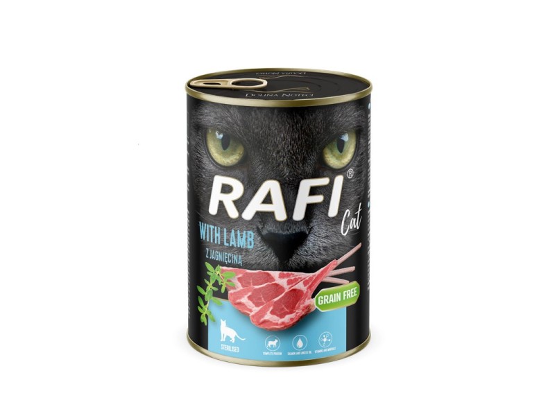 RAFI Cat Adult with lamb - wet cat food - 400g RAFI Cat Adult with lamb - wet cat food - 400g