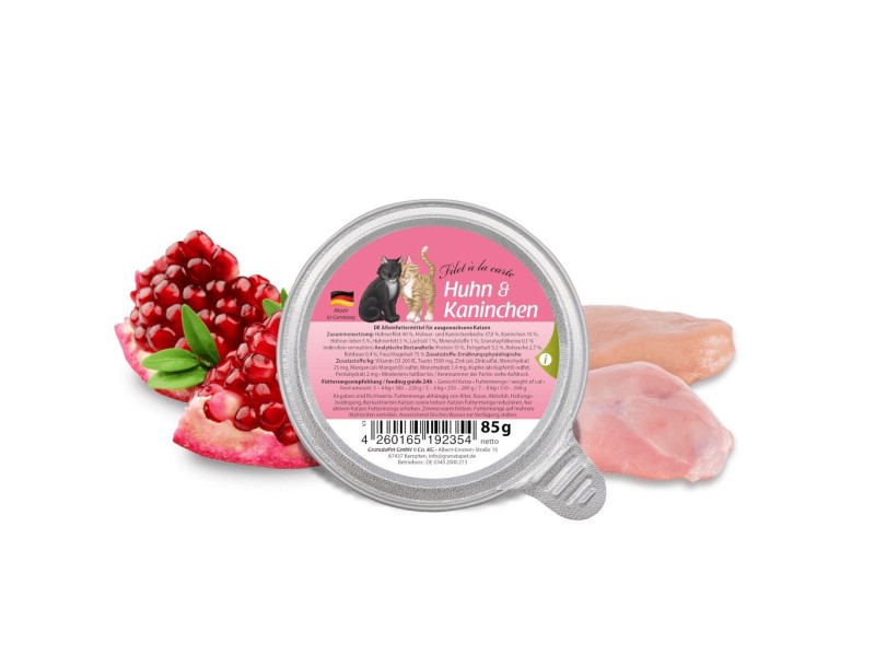 GRANATAPET Filet á la carte Chicken with rabbit - wet cat food - 85g