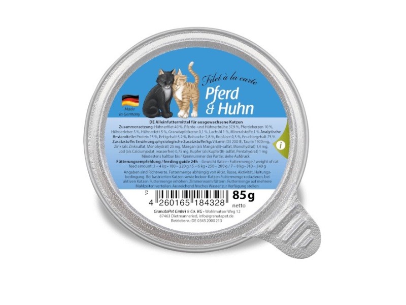 GRANATAPET Filet á la carte Horse with chicken - wet cat food - 85g