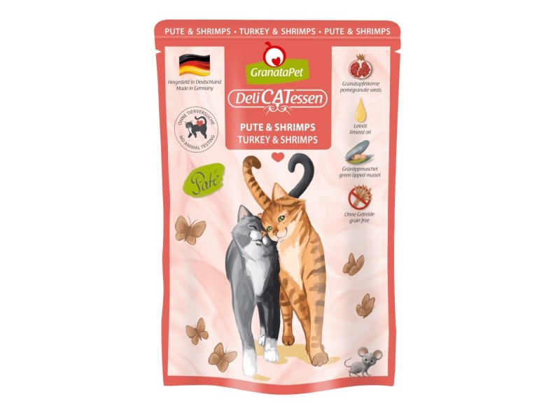 GRANATAPET DeliCATessen Turkey and shrimps - wet cat food - 85g