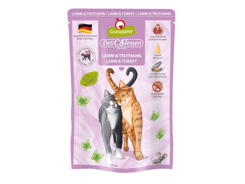 GRANATAPET DeliCATessen Lamb and turkey - wet cat food - 85g GRANATAPET DeliCATessen Lamb and turkey - wet cat food - 85g