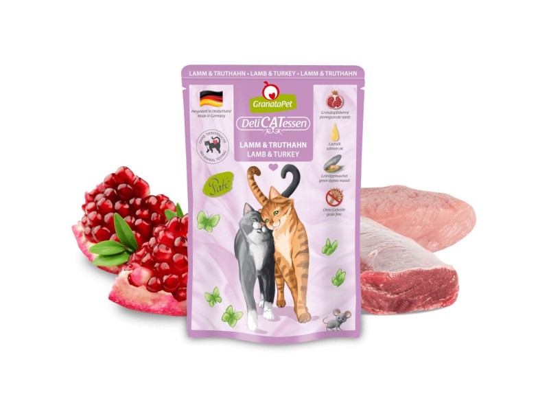 GRANATAPET DeliCATessen Lamb and turkey - wet cat food - 85g GRANATAPET DeliCATessen Lamb and turkey - wet cat food - 85g
