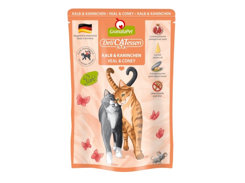 GRANATAPET DeliCATessen Veal and coney - wet cat food - 85g GRANATAPET DeliCATessen Veal and coney - wet cat food - 85g