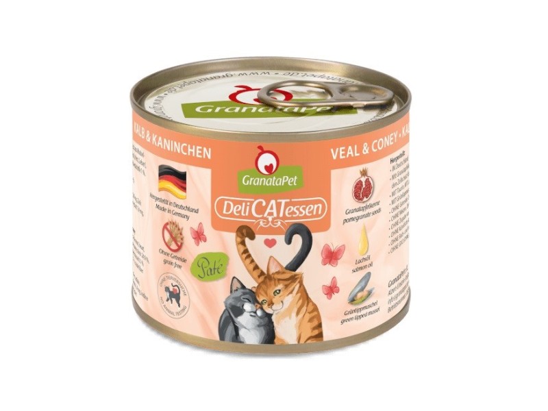 GRANATAPET DeliCATessen Veal and coney - wet cat food - 200g GRANATAPET DeliCATessen Veal and coney - wet cat food - 200g