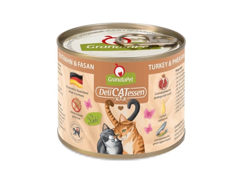 GRANATAPET DeliCATessen Turkey and pheasant - wet cat food - 200g GRANATAPET DeliCATessen Turkey and pheasant - wet cat food - 200g