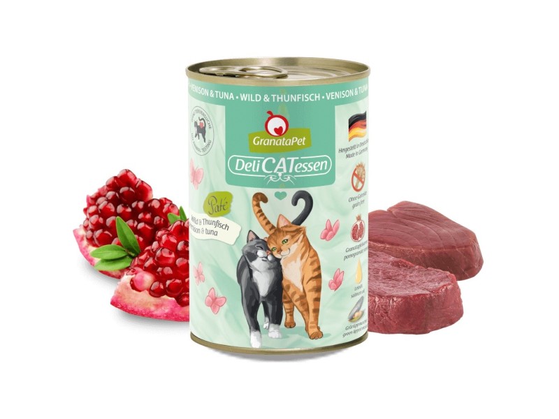 GRANATAPET DeliCATessen Venison and tuna - wet cat food - 400g