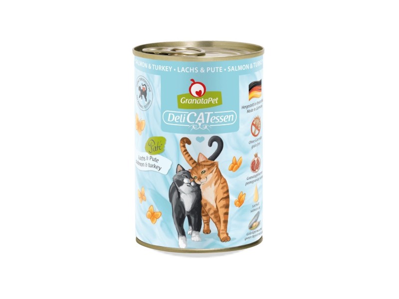 GRANATAPET DeliCATessen Salmon and turkey - wet cat food - 400g GRANATAPET DeliCATessen Salmon and turkey - wet cat food - 400g