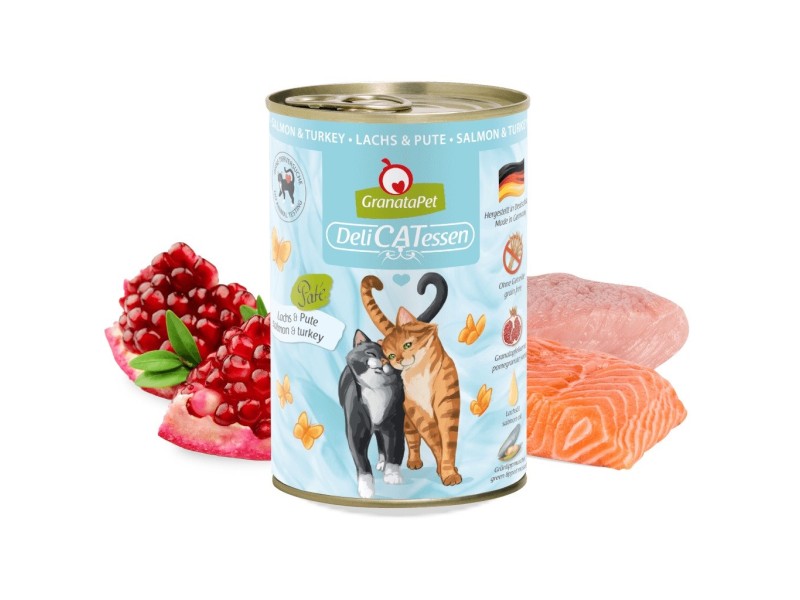 GRANATAPET DeliCATessen Salmon and turkey - wet cat food - 400g GRANATAPET DeliCATessen Salmon and turkey - wet cat food - 400g