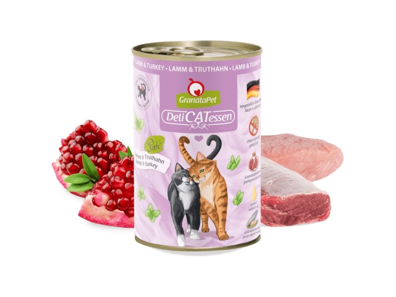 GRANATAPET DeliCATessen Lamb and turkey - wet cat food - 400g