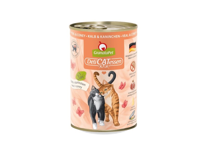 GRANATAPET DeliCATessen Veal and coney - wet cat food - 400g