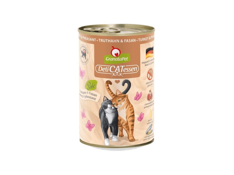 Granatapet DeliCatessen Turkey & Pheasant – wet cat food 400 g