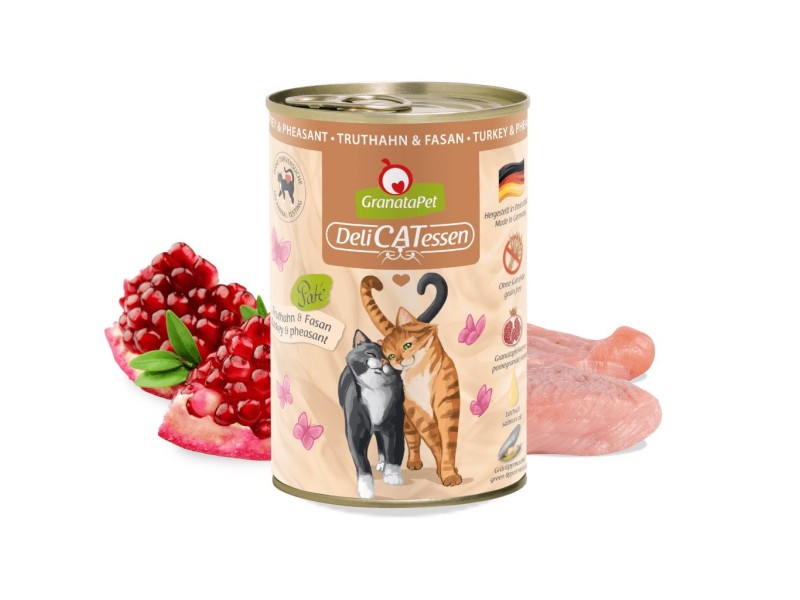 Granatapet DeliCatessen Turkey & Pheasant – wet cat food 400 g