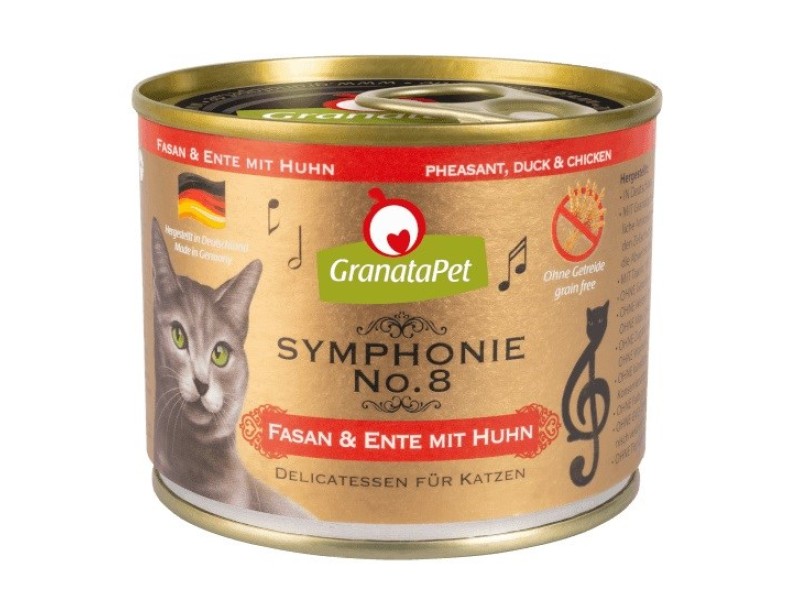 GRANATAPET Symphonie  No.8 Pheasant and duck with chicken - wet cat food - 200g