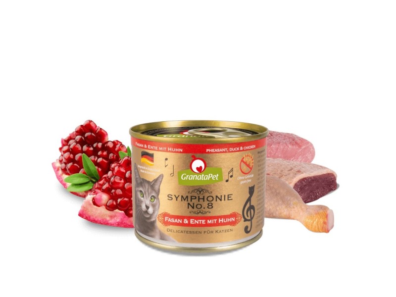 GRANATAPET Symphonie  No.8 Pheasant and duck with chicken - wet cat food - 200g