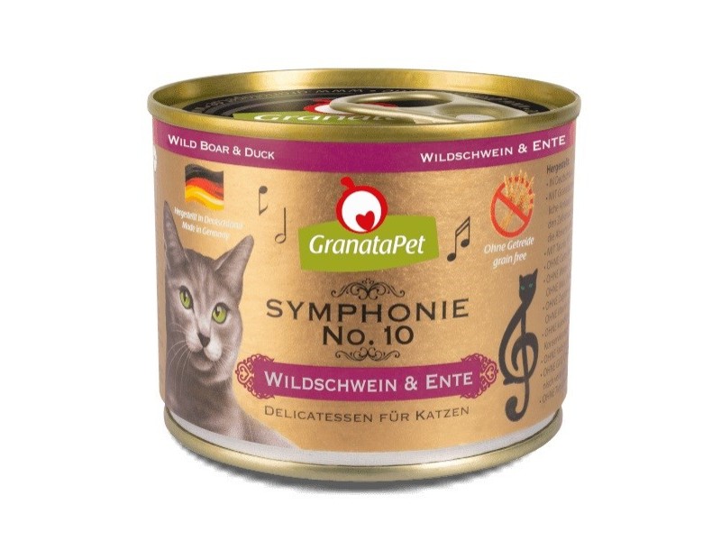 GRANATAPET Symphonie No.10 Wild boar and duck - wet cat food - 200g