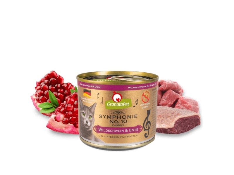 GRANATAPET Symphonie No.10 Wild boar and duck - wet cat food - 200g