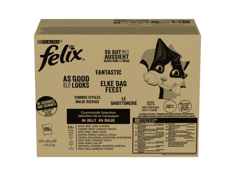 PURINA Felix Countryside Selection - wet cat food - 120x85g