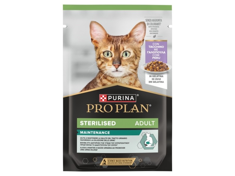 PURINA Pro Plan Sterilised Adult Maintenance Turkey in jelly - wet cat food - 85g
