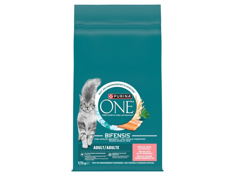 PURINA One Adult Salmon - dry cat food - 9,75kg