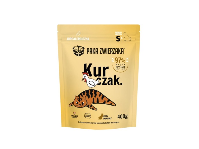 PAKA ZWIERZAKA Chicken S - dry cat food - 400g