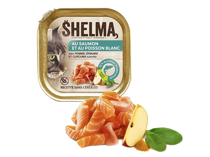 SHELMA Salmon and white fish pate - wet cat food - 100g
