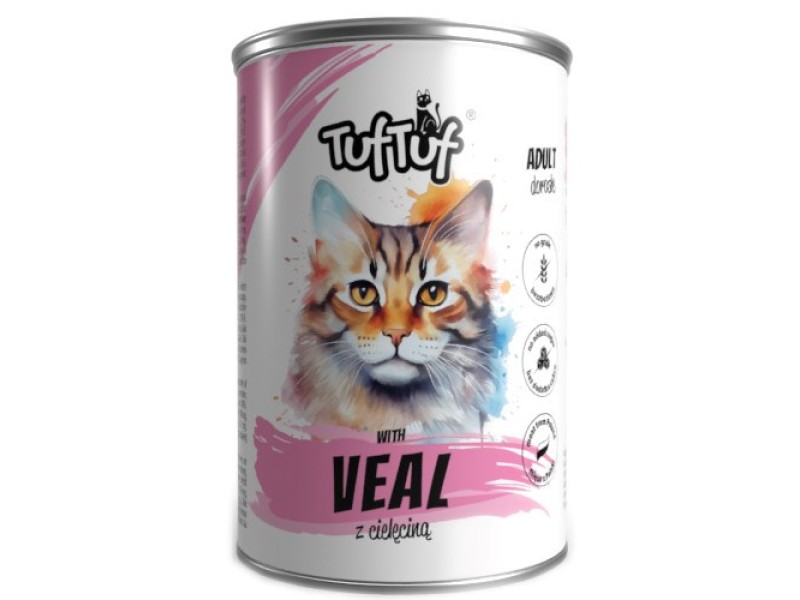 TUF TUF Veal Meal - wet cat food - 400g