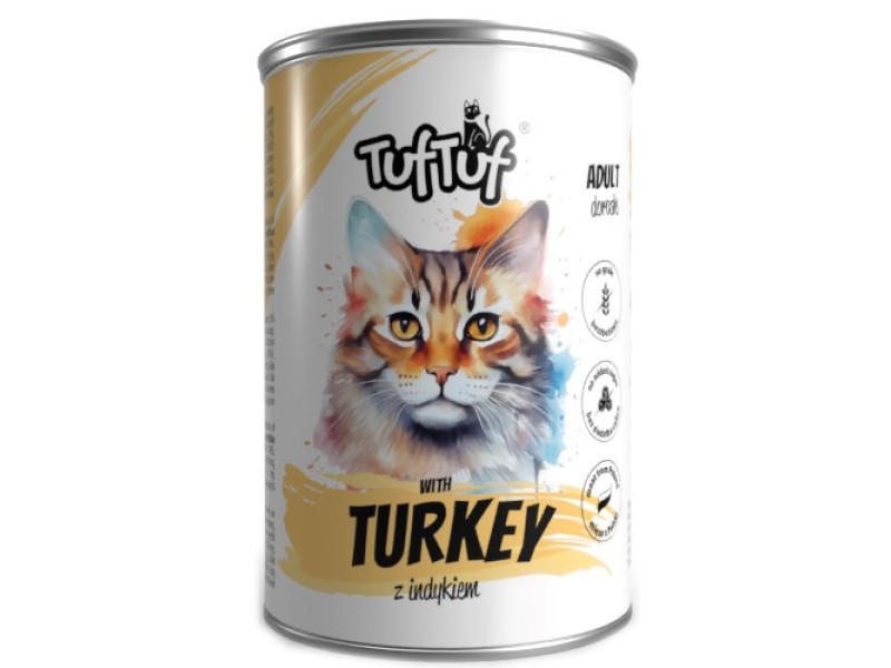 TUF TUF Meal with turkey - wet cat food - 400g
